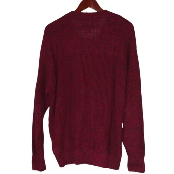 RedHead Large Red Sweater EUC Mens Henley Sweater - Picture 4 of 9